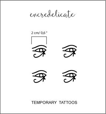 Horus temporary eye tattoo (set of 4)