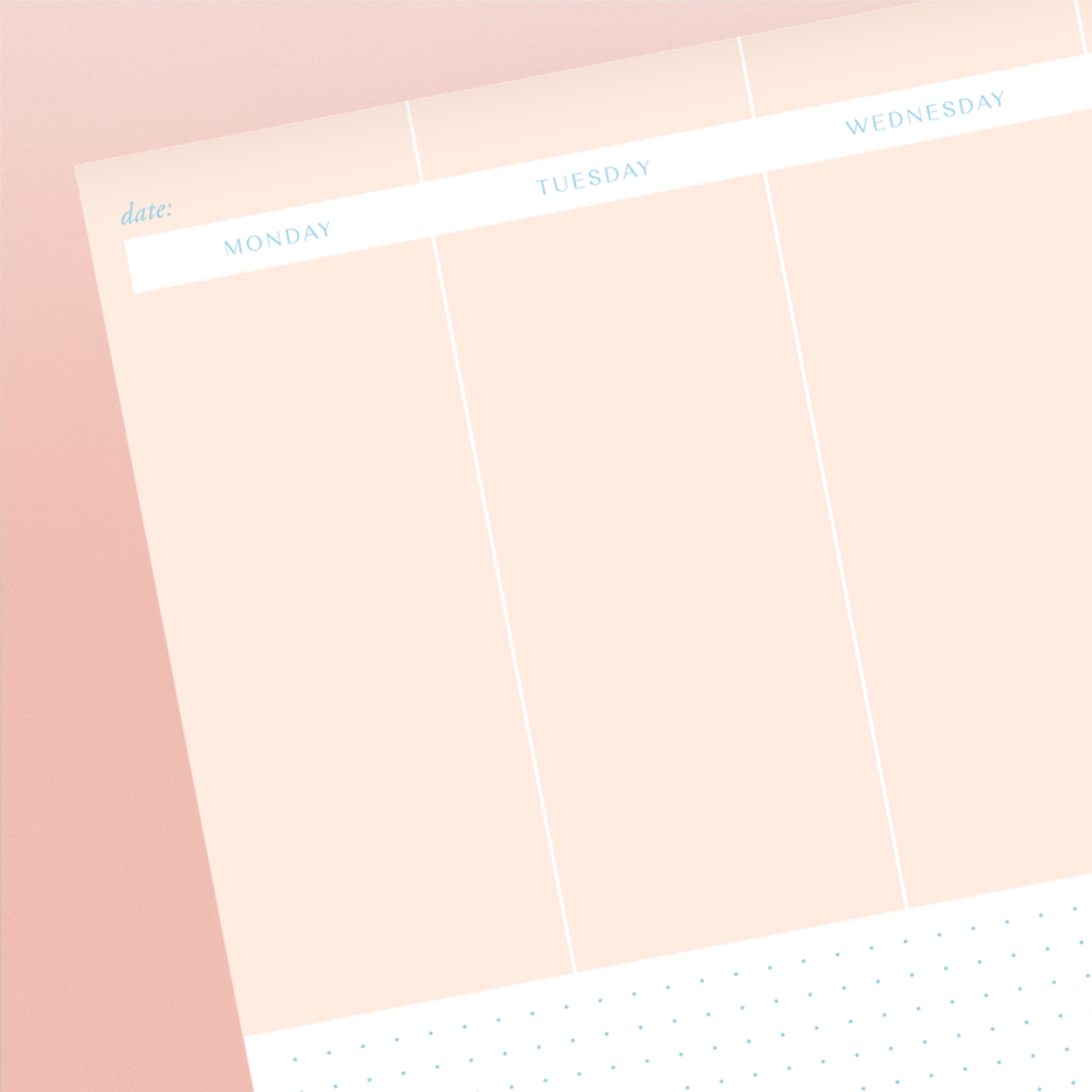 On Track A4 Weekly Planner Pad | Undated Weekly Planner