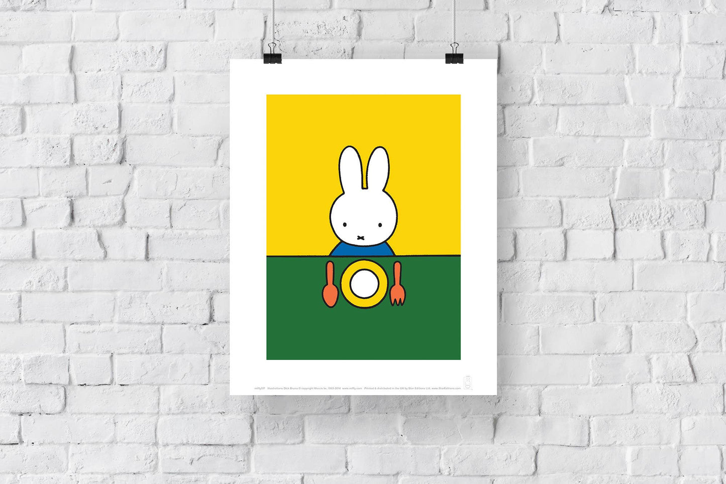 Miffy - Eating Dinner - 11X14” Premium Art Print