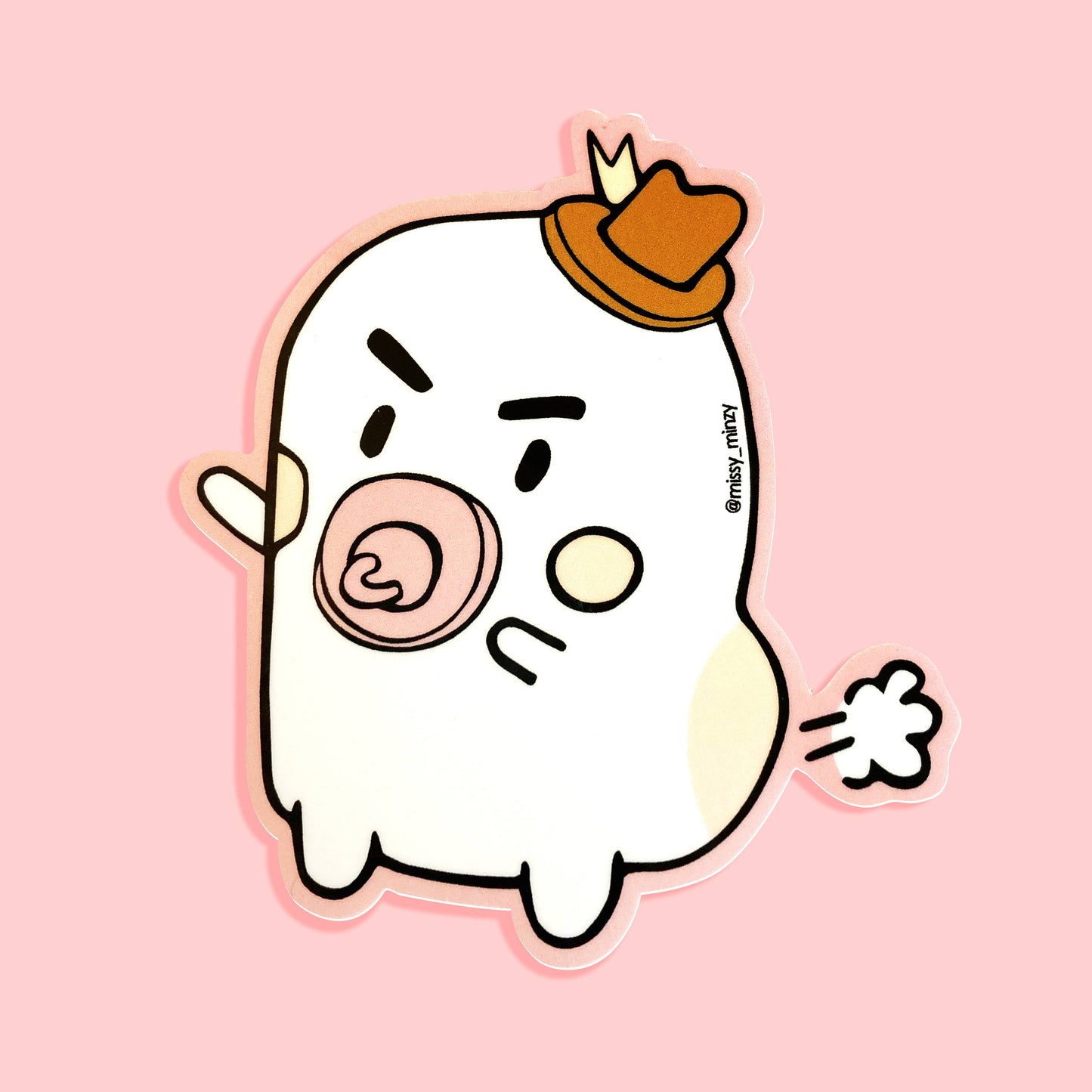 Grumpy Boy Vinyl Sticker