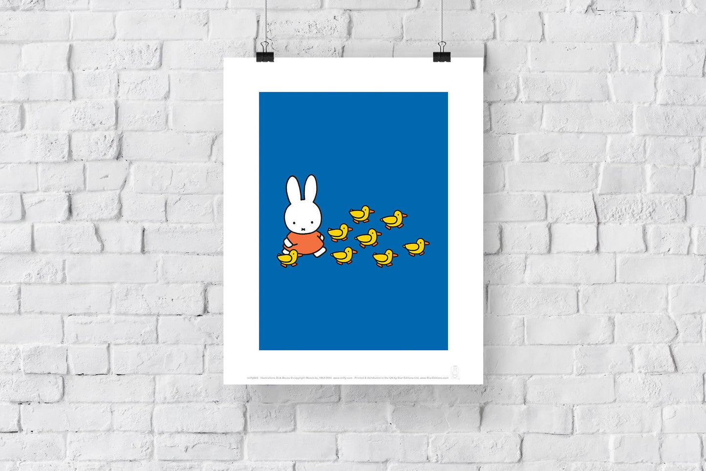 Miffy - Walking With Ducks - 11X14” Premium Art Print