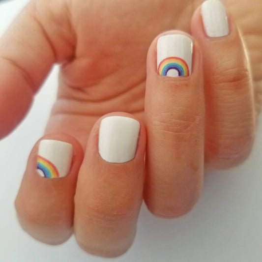 Rainbow nail stickers