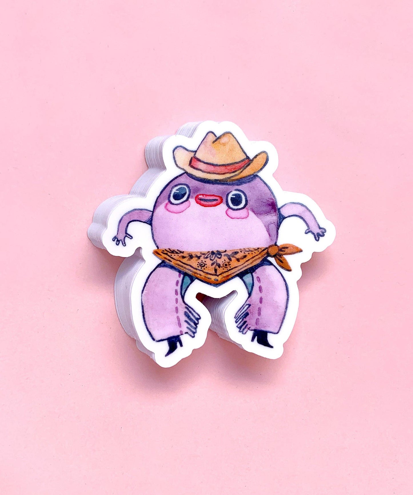 Toad Cowboy - Vinyl Sticker