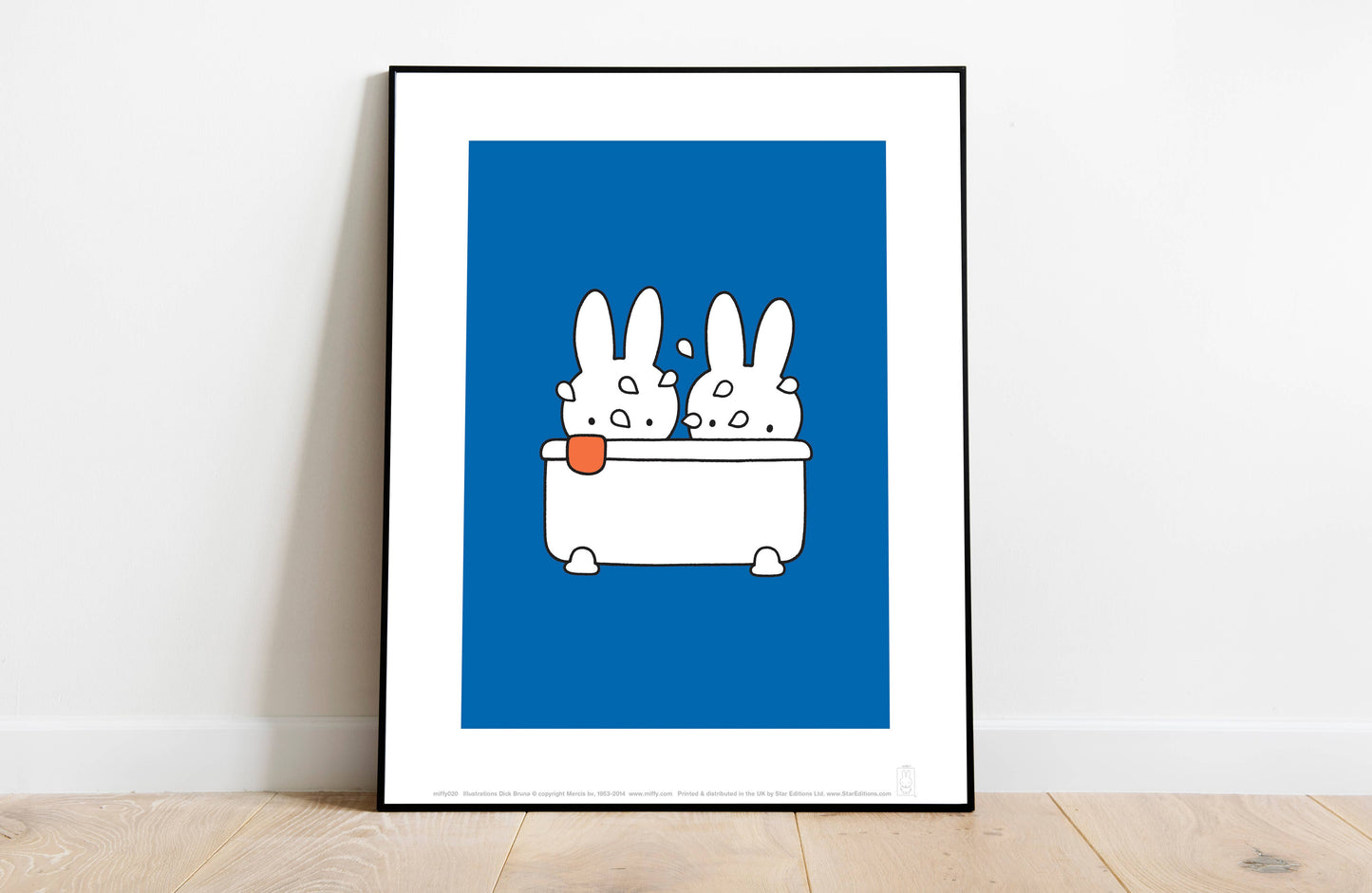 Miffy - In The Bath - 11X14” Premium Art Print