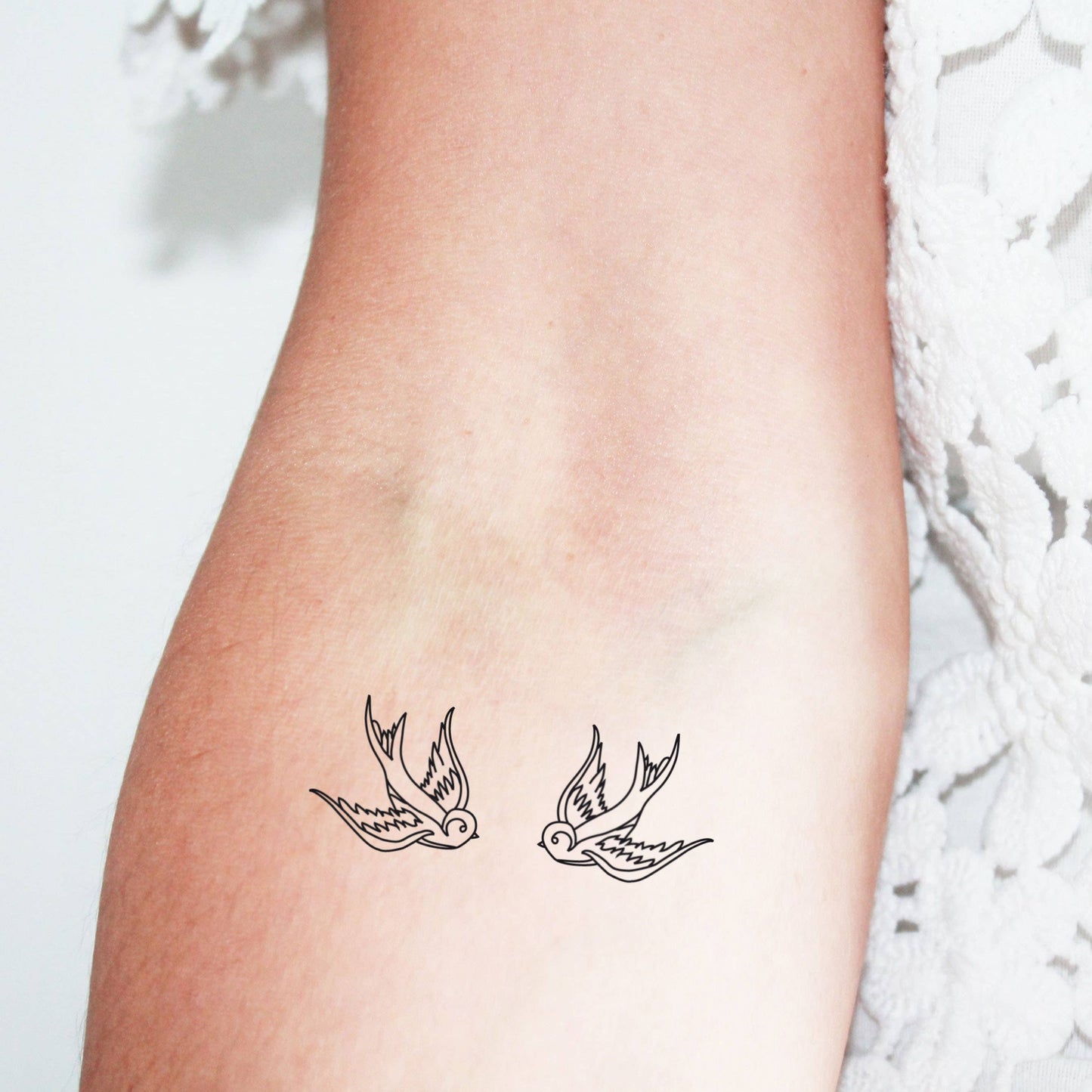 Old School Swallow temporary tattoo (set of 4)