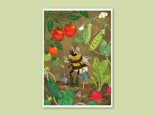 Art Print - Veggie Patch: L - A3 (297mm x 420mm)