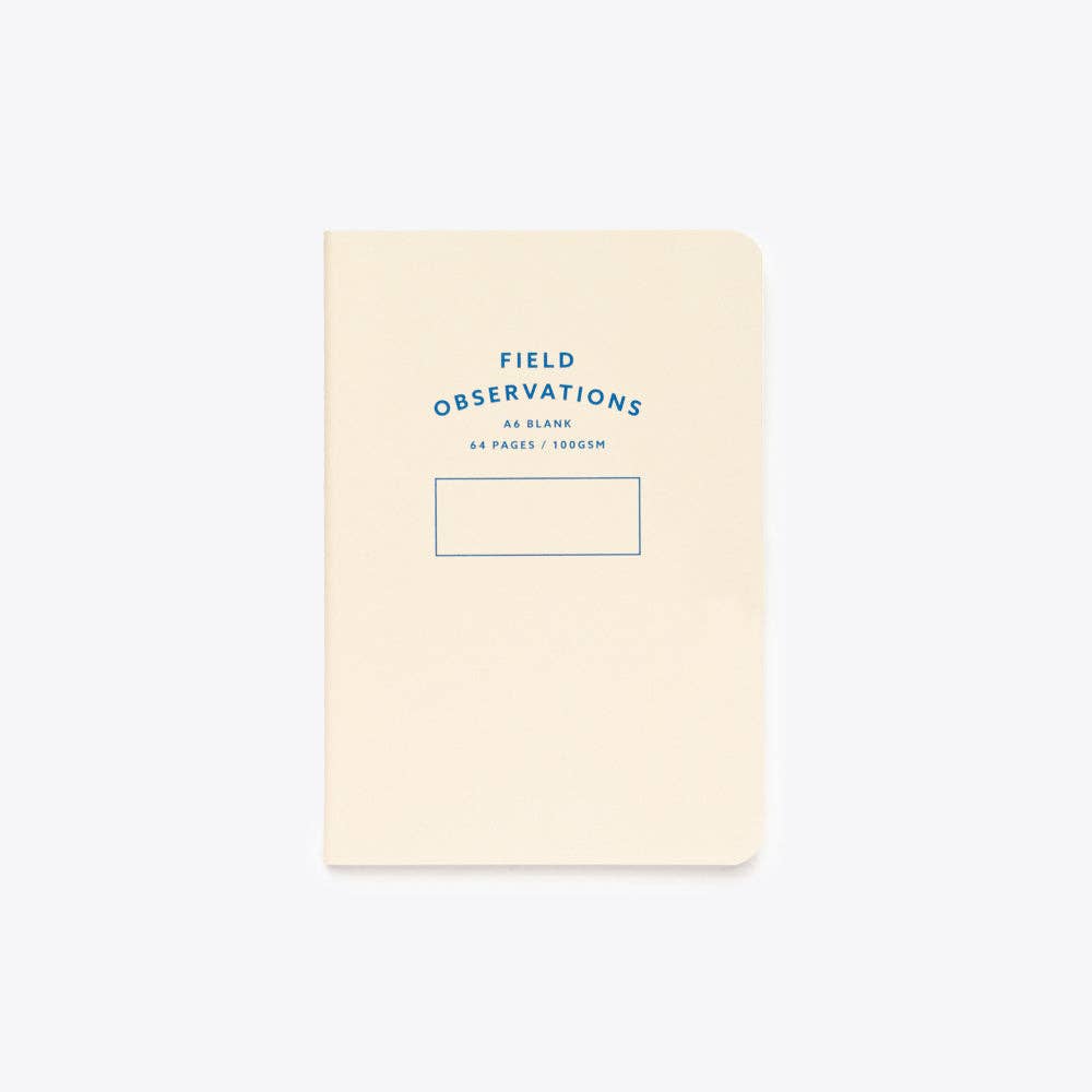 Stitched Notebook - A6: Orange / Dot Grid