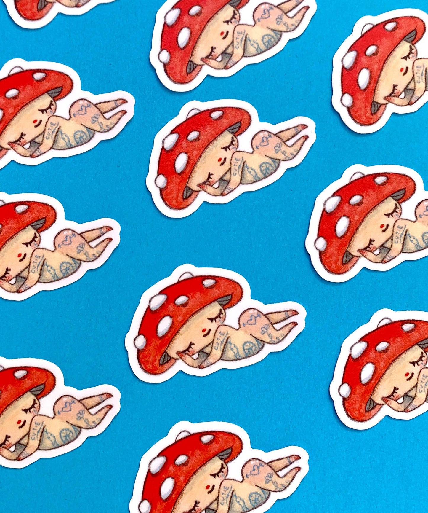 Lazy Inked Cap - Vinyl Sticker