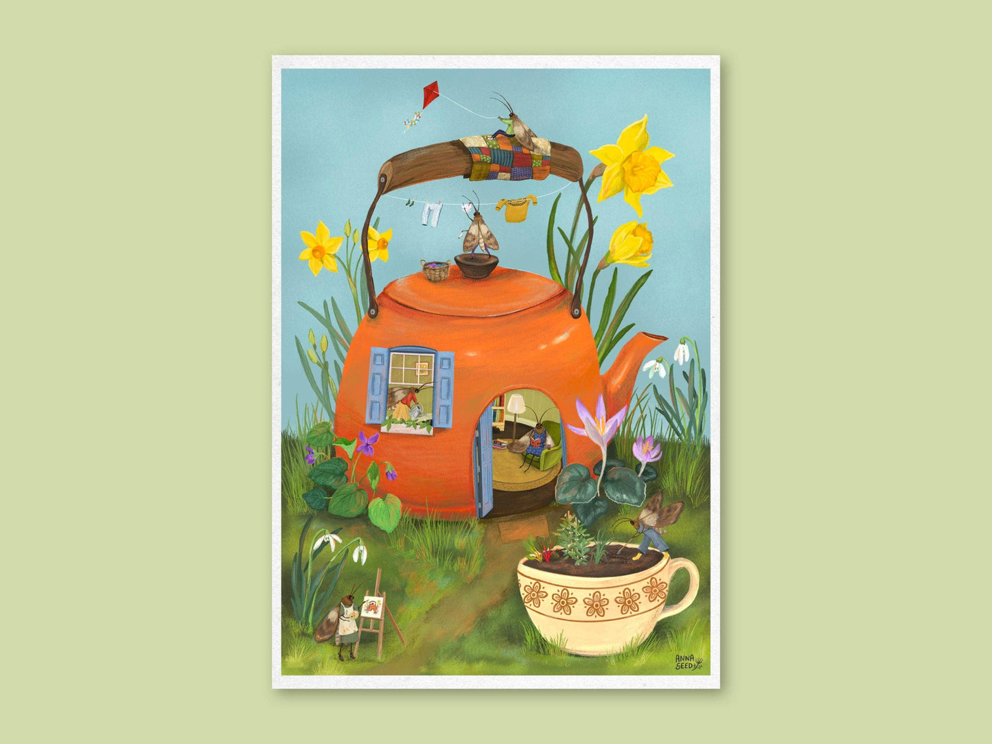 Art Print - Teapot Cottage: L - A3 (297mm x 420mm)