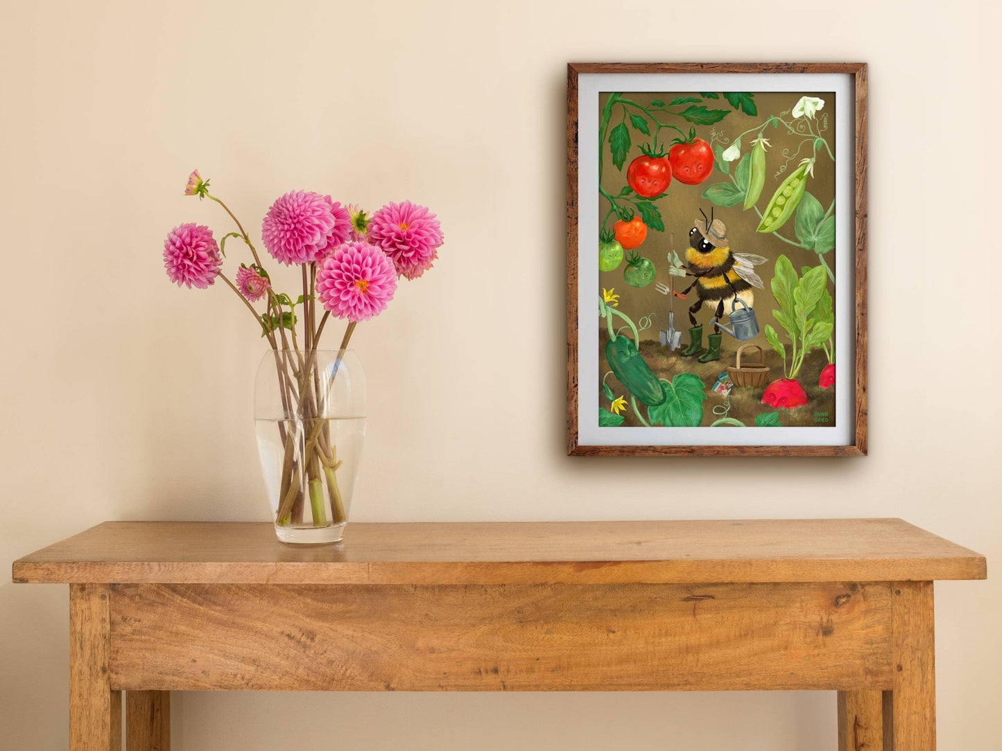 Art Print - Veggie Patch: L - A3 (297mm x 420mm)