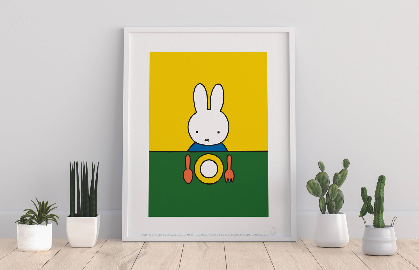 Miffy - Eating Dinner - 11X14” Premium Art Print