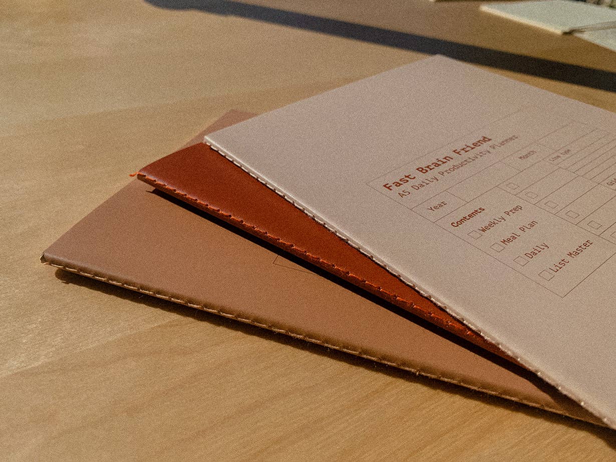Fast Brain Daily Productivity Planner- Single Notebook: Pine Forest