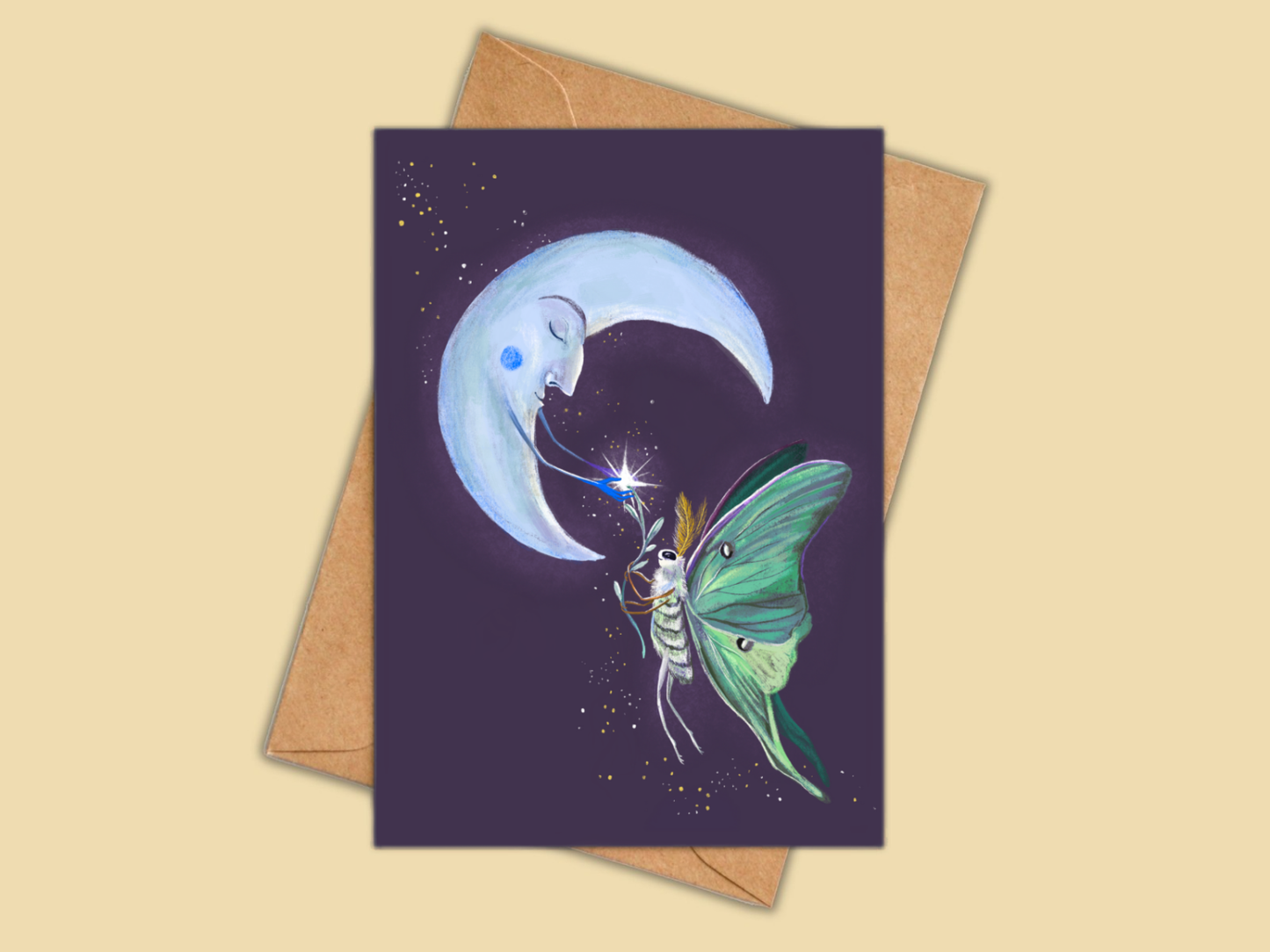 Greeting Card - Luna Moth