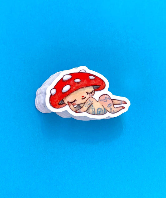 Lazy Inked Cap - Vinyl Sticker