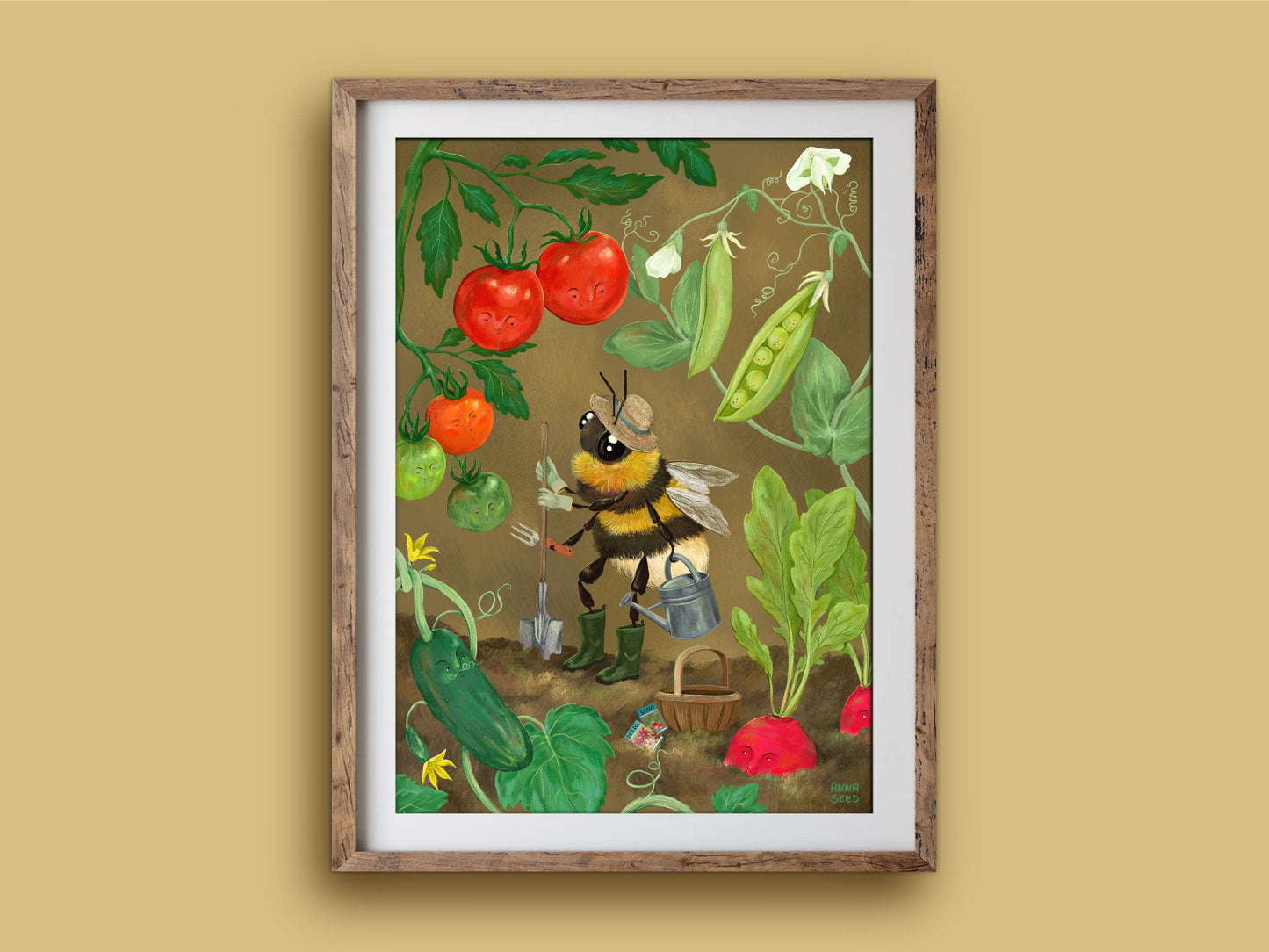 Art Print - Veggie Patch: L - A3 (297mm x 420mm)