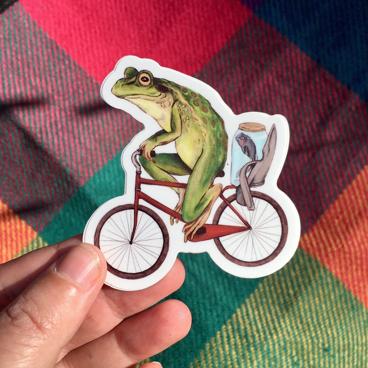 Sticker - Bicycle Frog