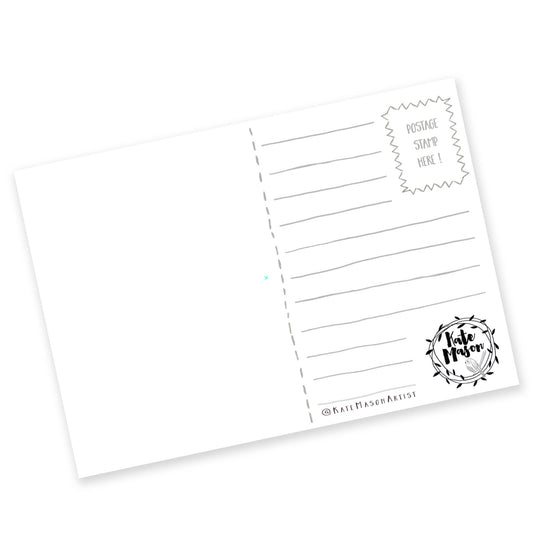 Compact Living Floral POSTCARD
