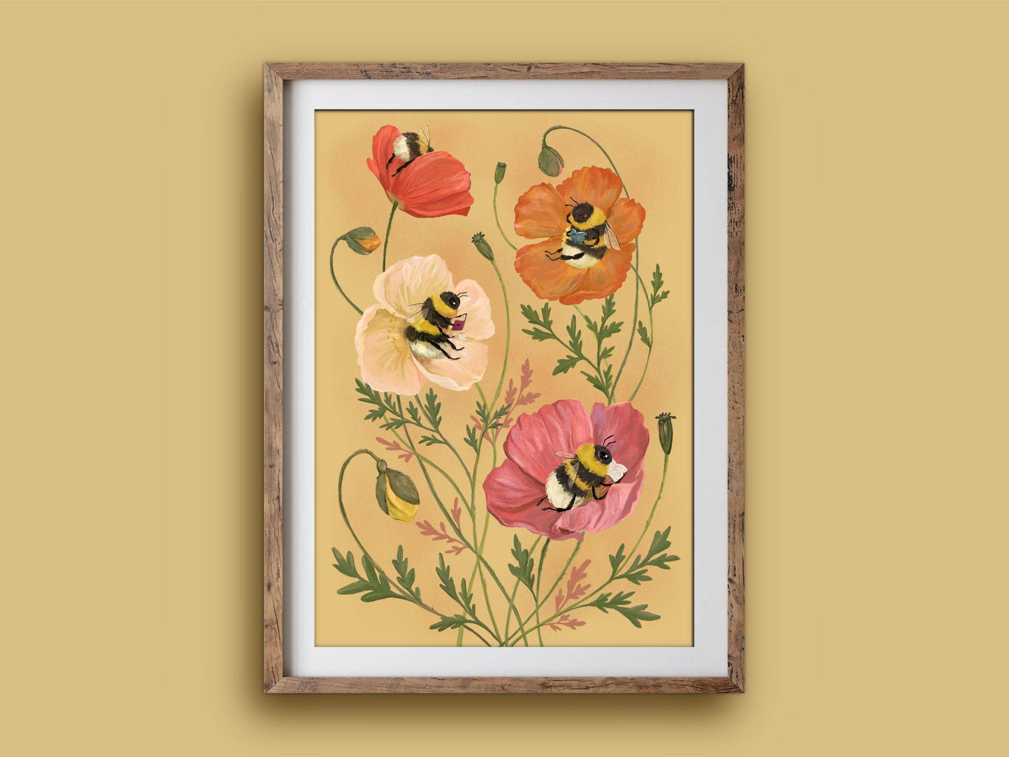 Art Print - Bumblebee Bibliophiles: L - A3 (297mm x 420mm)
