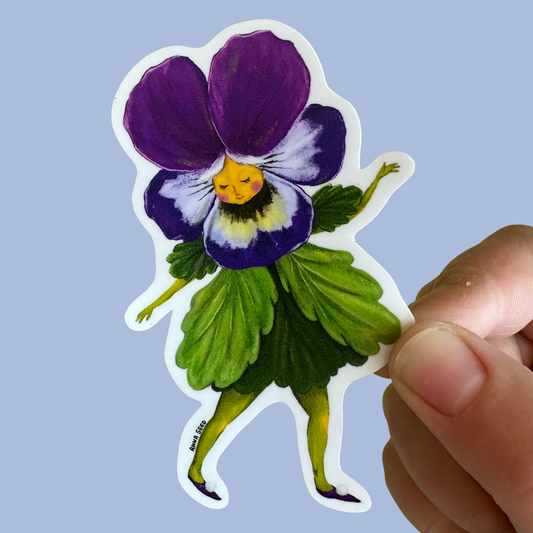 Sticker - Pansy Lady