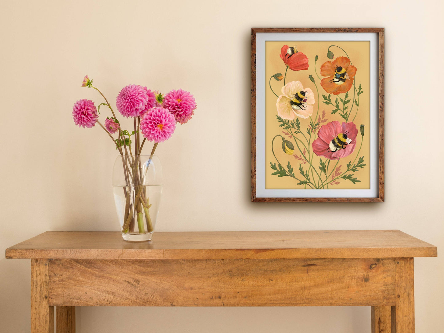 Art Print - Bumblebee Bibliophiles: L - A3 (297mm x 420mm)