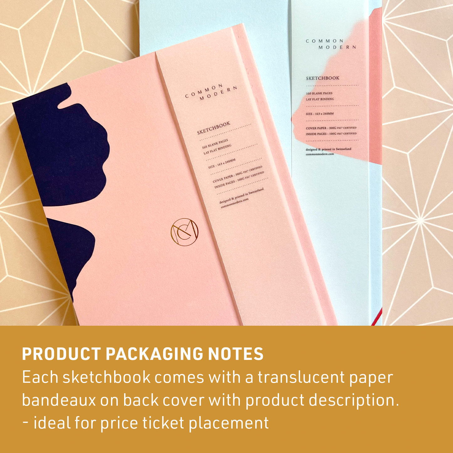 Ginkgo Pop Amalfi Sketchbook | Blank Notebooks | Stationery