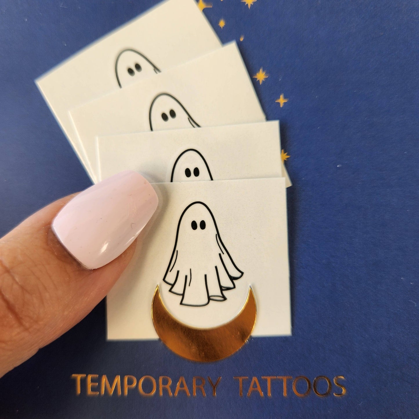 Temporary ghost tattoos (set of 4)