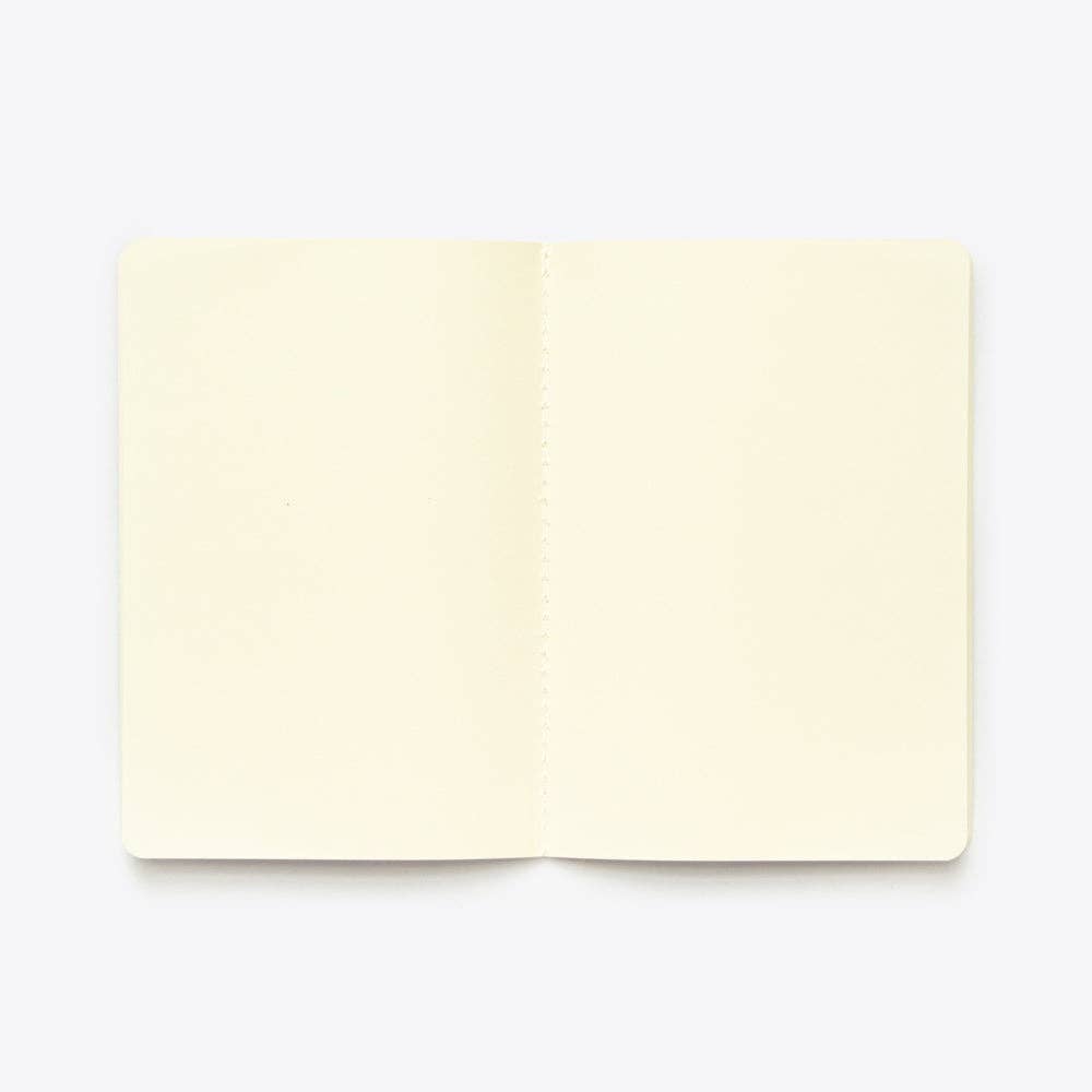 Stitched Notebook - A5: Orange / Dot Grid