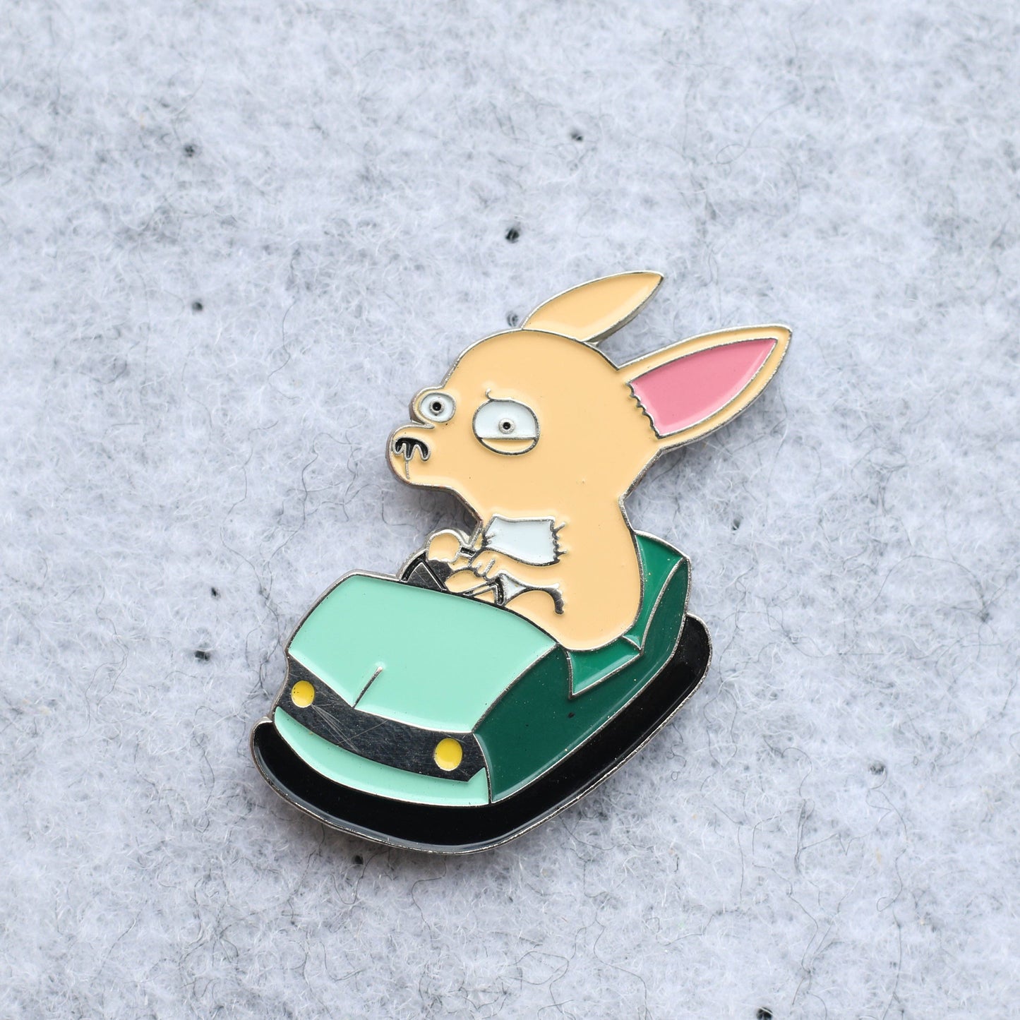 Driving Chihuahua Enamel Pin