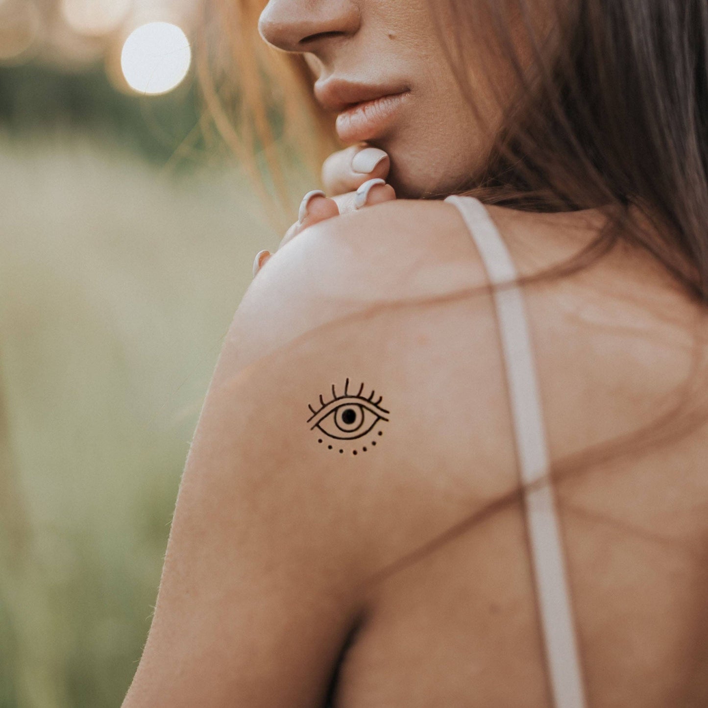 Temporary third eye tattoo (set of 4)