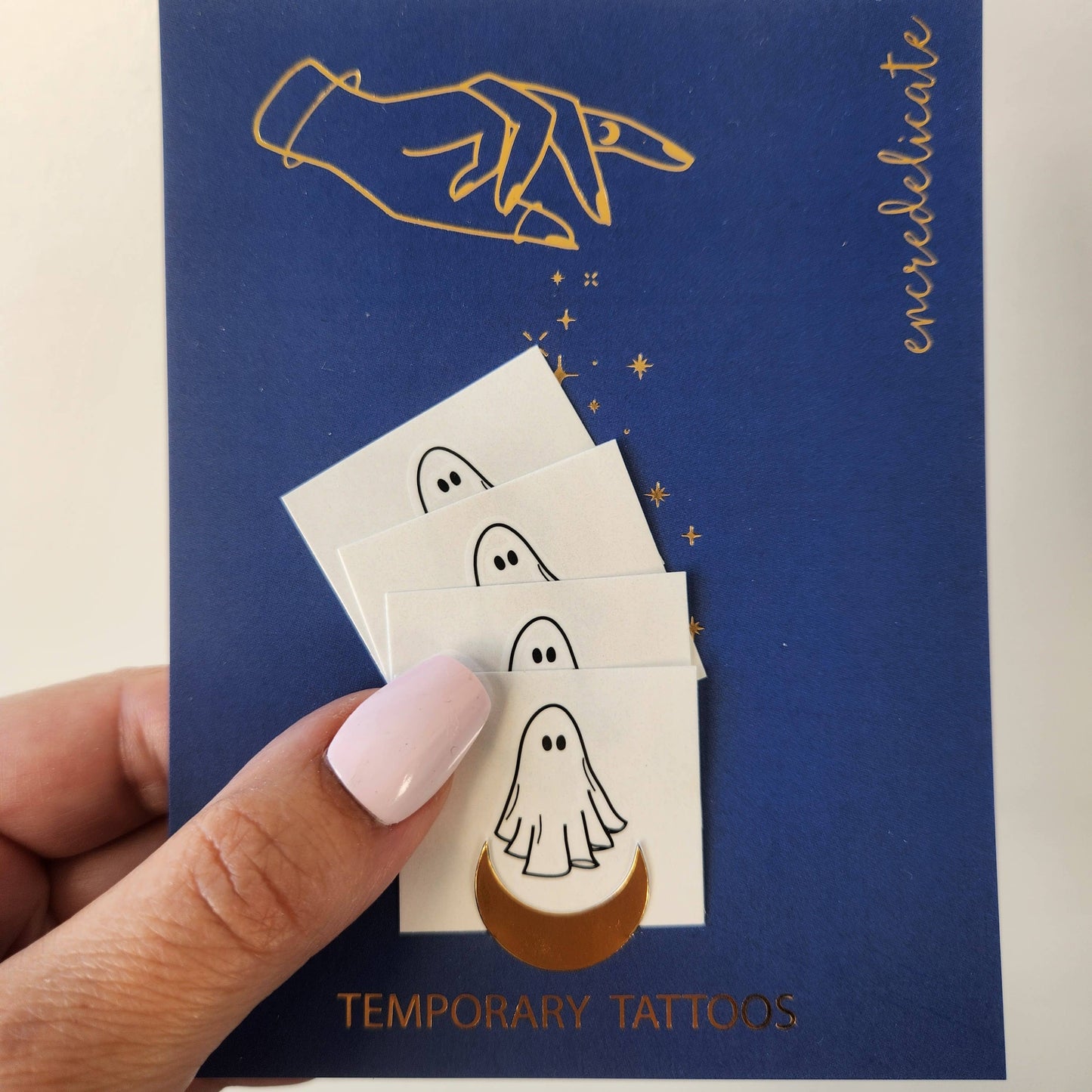 Temporary ghost tattoos (set of 4)