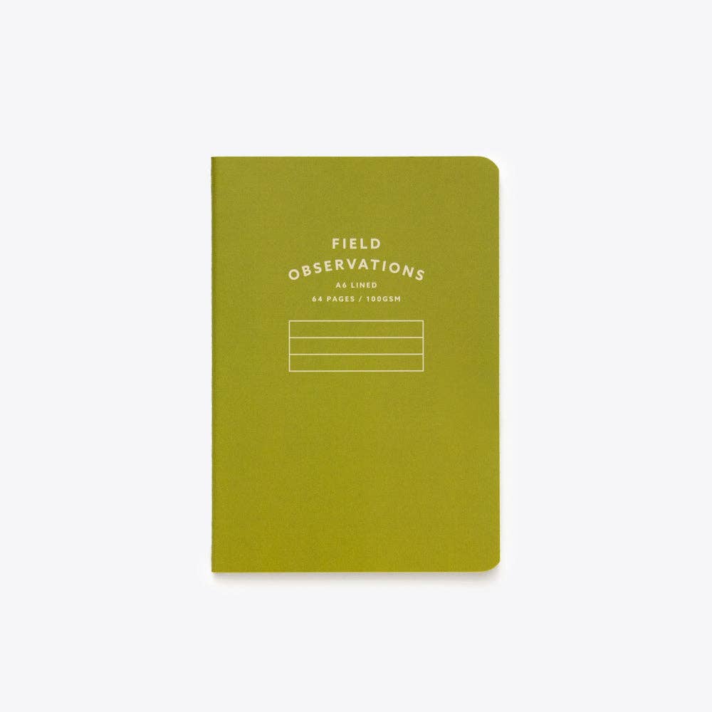 Stitched Notebook - A6: Blue / Dot Grid