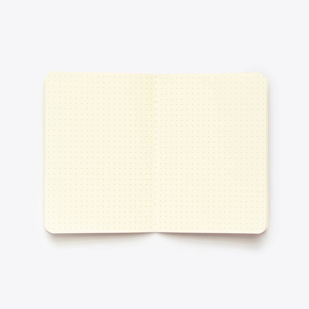Stitched Notebook - A6: Blue / Dot Grid