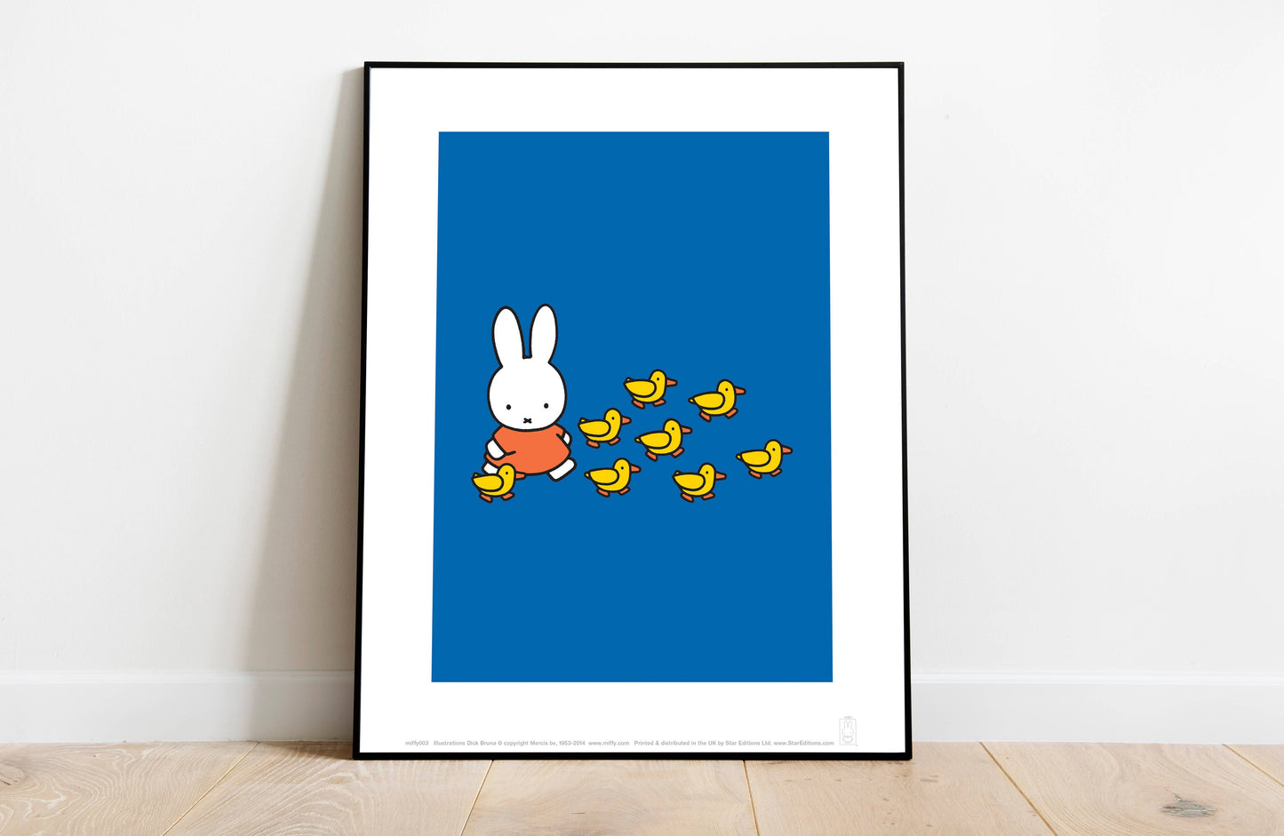 Miffy - Walking With Ducks - 11X14” Premium Art Print
