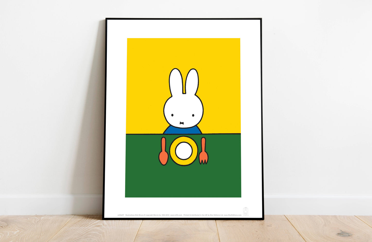 Miffy - Eating Dinner - 11X14” Premium Art Print